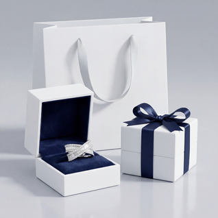 Baguette Crossover Ring